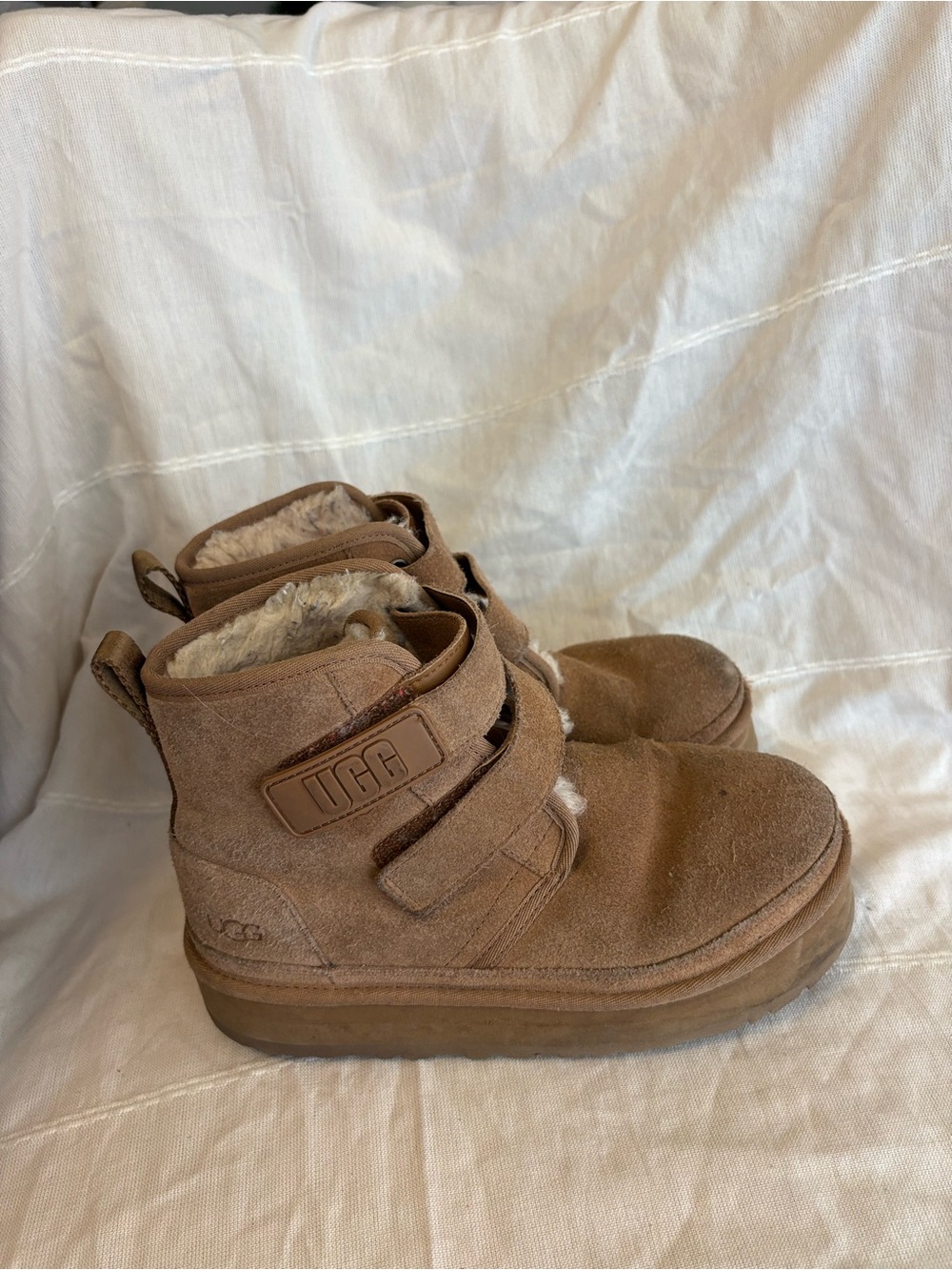 UGG Chestnut Suede Neumel Platform Boots - Picture 5 of 7